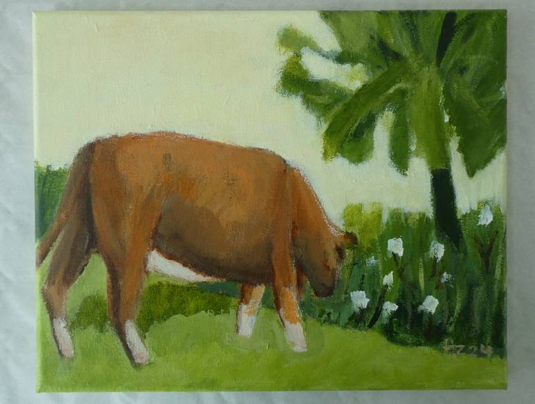 Original Impressionism Animal Painting by Anneke Zwager