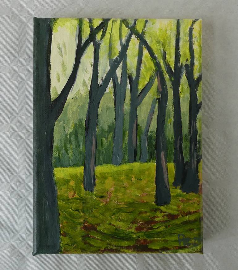 Original Impressionism Landscape Painting by Anneke Zwager