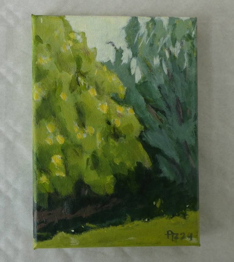 Original Impressionism Landscape Painting by Anneke Zwager