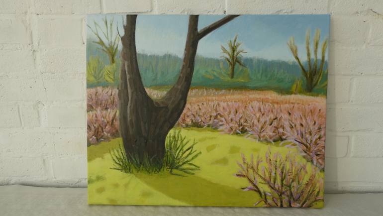 Original Surrealism Landscape Painting by Anneke Zwager