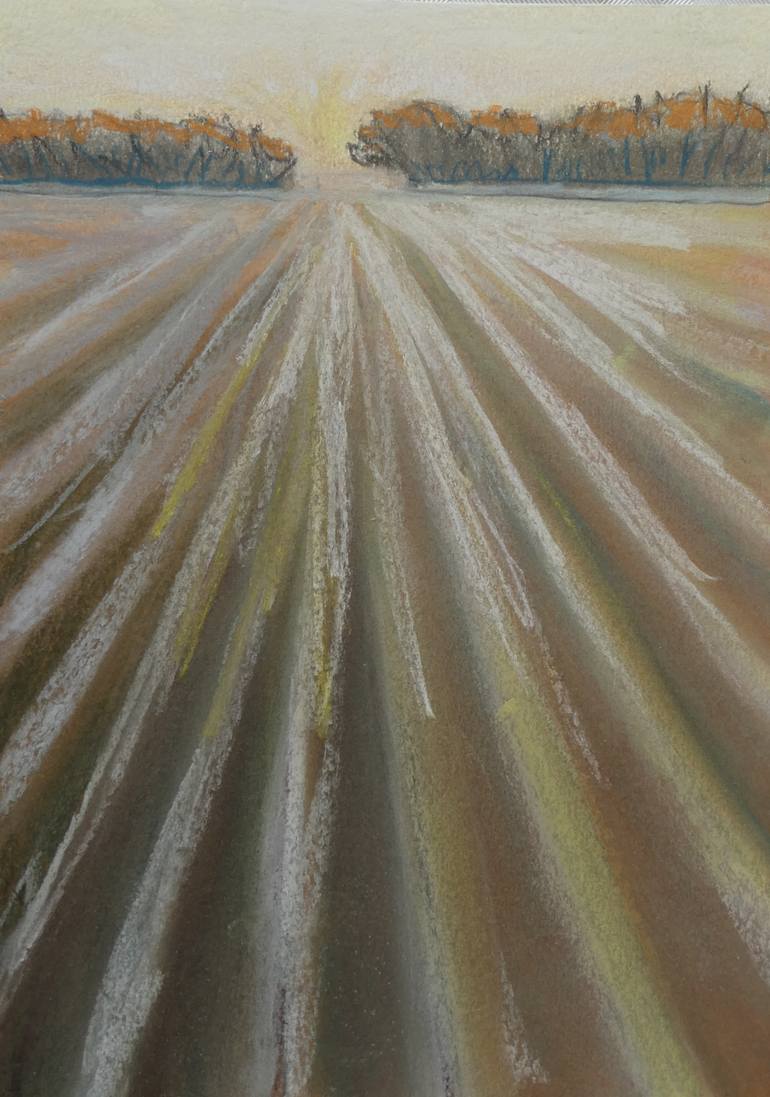 Original Minimalism Landscape Drawing by Anneke Zwager