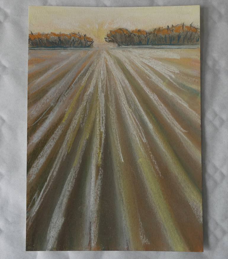 Original Minimalism Landscape Drawing by Anneke Zwager