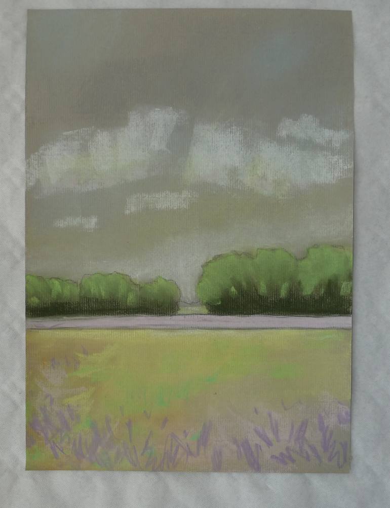 Original Contemporary Landscape Drawing by Anneke Zwager