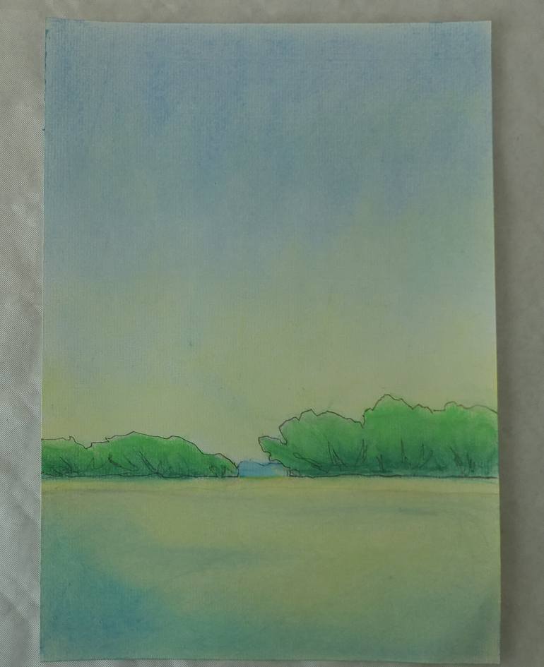 Original Contemporary Landscape Drawing by Anneke Zwager