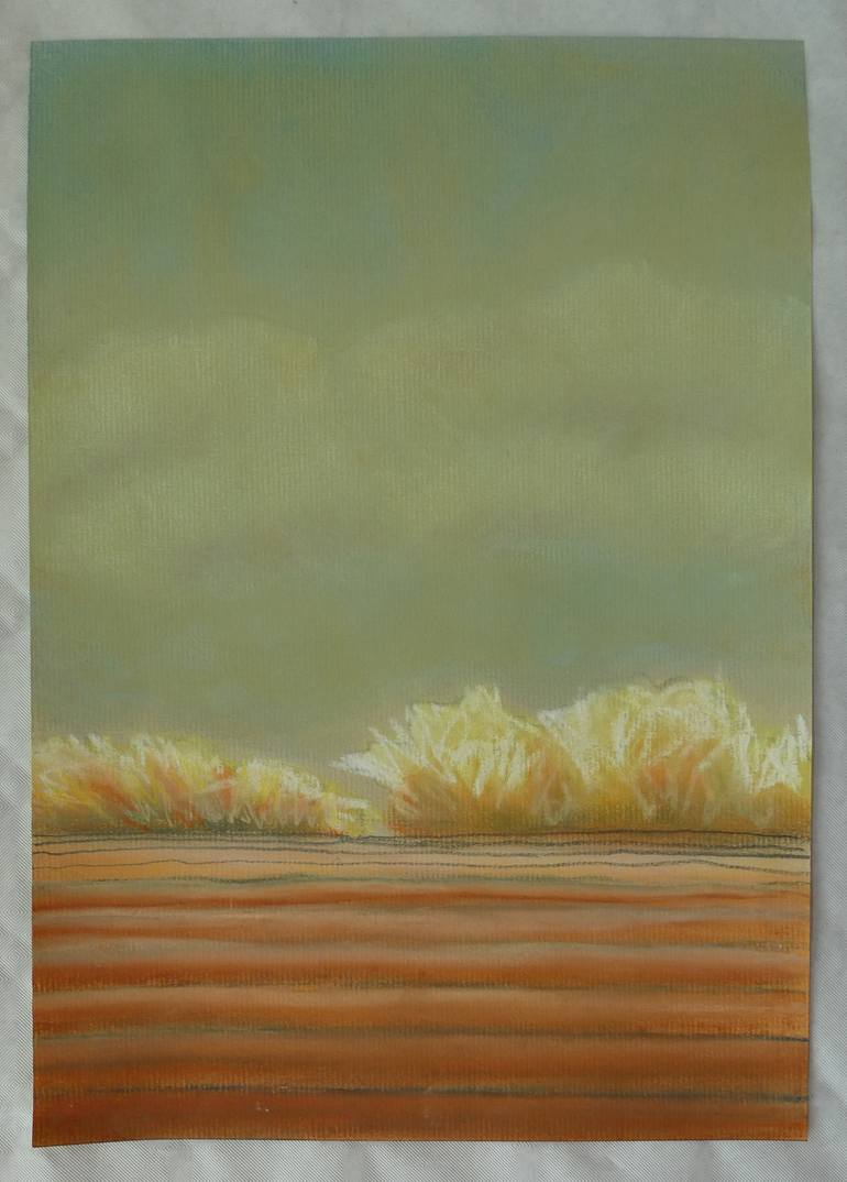 Original Minimalism Landscape Drawing by Anneke Zwager