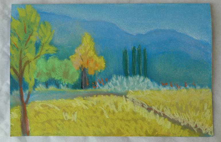 Original Impressionism Nature Drawing by Anneke Zwager