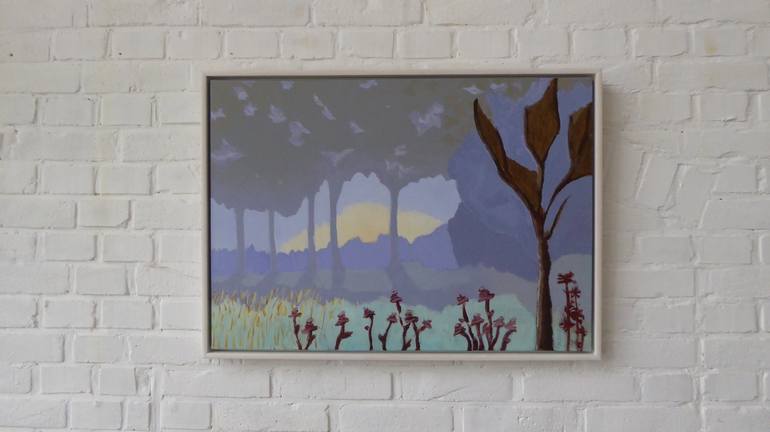 Original Abstract Expressionism Landscape Painting by Anneke Zwager
