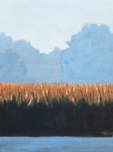Original Abstract Landscape Paintings by Anneke Zwager