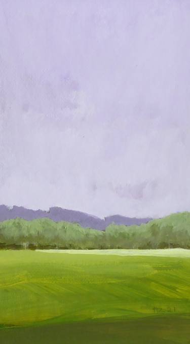 Summer light in violet landscape thumb