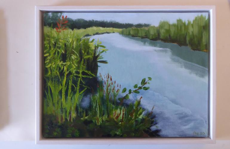 Original Impressionism Landscape Painting by Anneke Zwager
