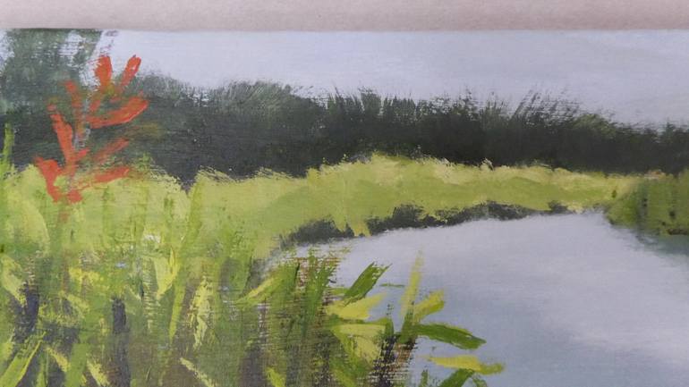 Original Impressionism Landscape Painting by Anneke Zwager