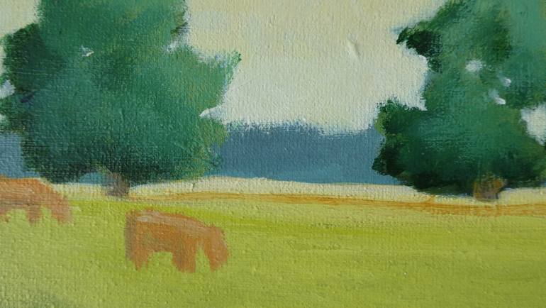 Original Impressionism Landscape Painting by Anneke Zwager