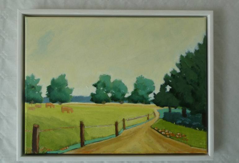 Original Impressionism Landscape Painting by Anneke Zwager