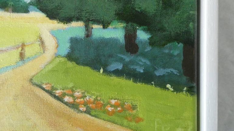 Original Impressionism Landscape Painting by Anneke Zwager