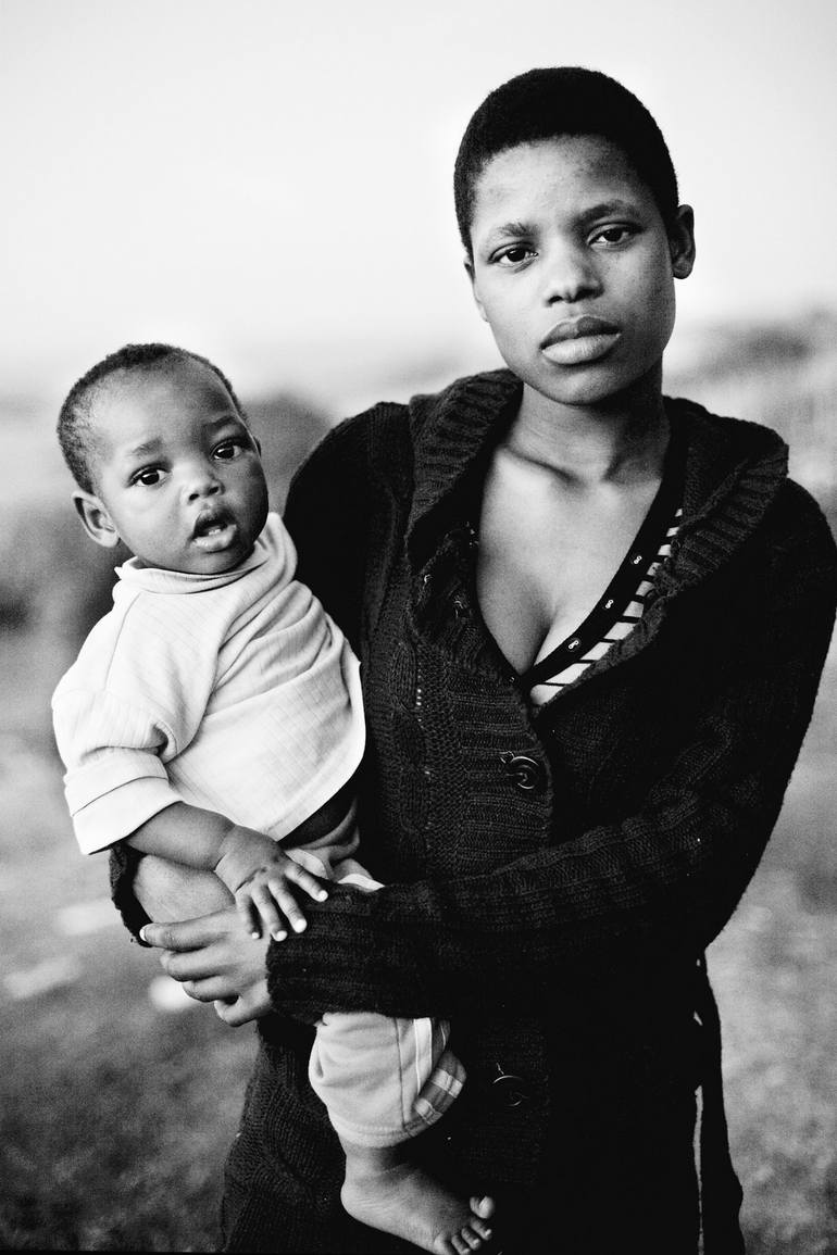 Mother Black And White African Portrait Photography By Lavonne Bosman