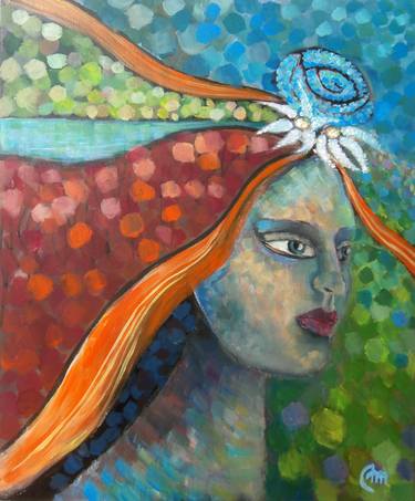 Original Abstract Women Painting by Anna Mazur