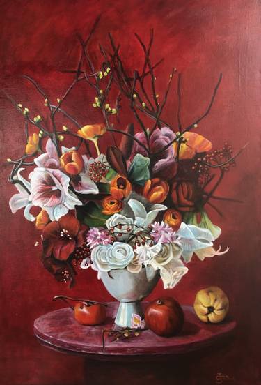 Original Still Life Paintings by Jennie Smallenbroek