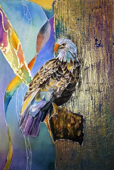 Original Symbolism Animal Mixed Media by Jennie Smallenbroek