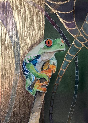 Original Symbolism Animal Mixed Media by Jennie Smallenbroek