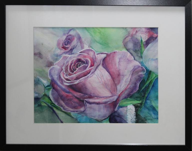 Original Expressionism Floral Painting by Jennie Smallenbroek