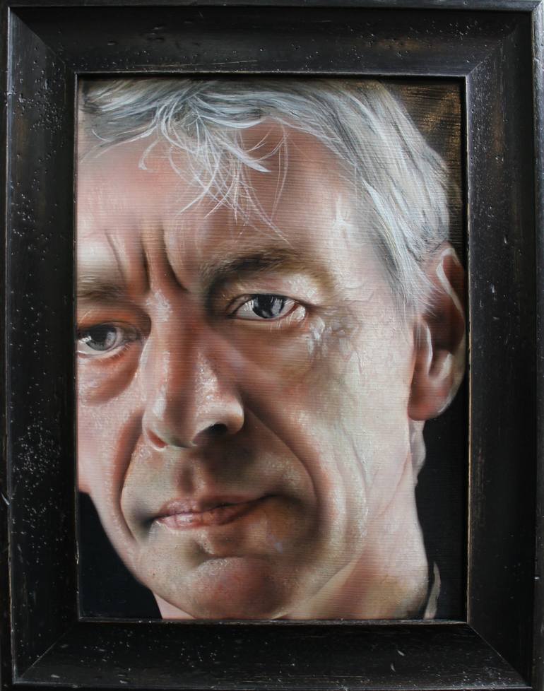 Original Photorealism Portrait Painting by Jennie Smallenbroek