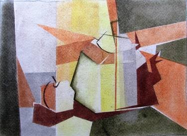 Print of Cubism Still Life Drawings by Stefan Falca