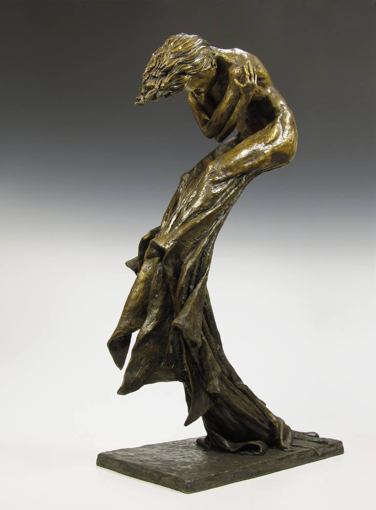 Shelter - Bronze Figurative Sculpture - Print