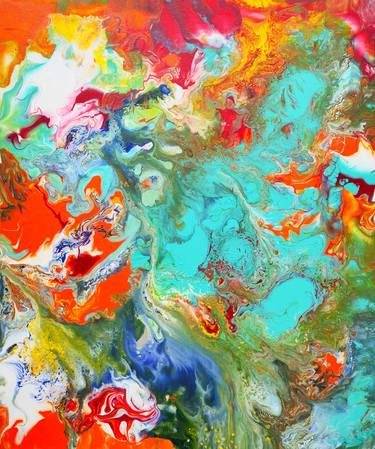 Original Abstract Expressionism Abstract Paintings by Viet Ha Tran