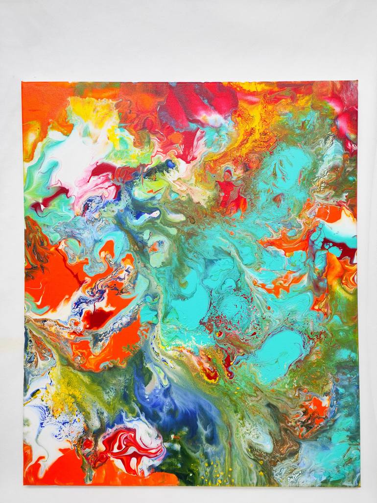 Original Abstract Expressionism Abstract Painting by Viet Ha Tran