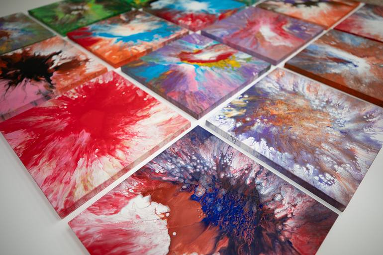 Original Abstract Expressionism Abstract Painting by Viet Ha Tran