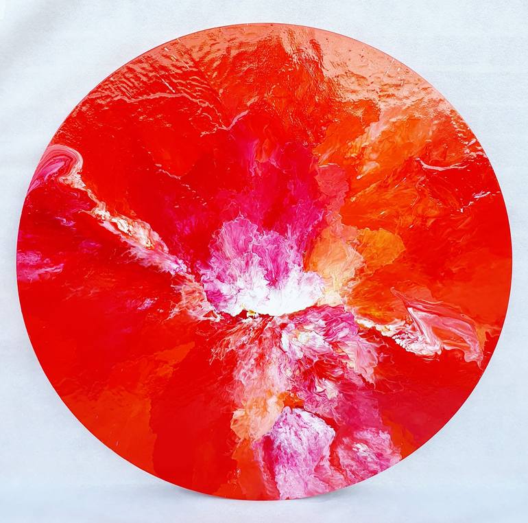 Red Passion Painting by Viet Ha Tran | Saatchi Art