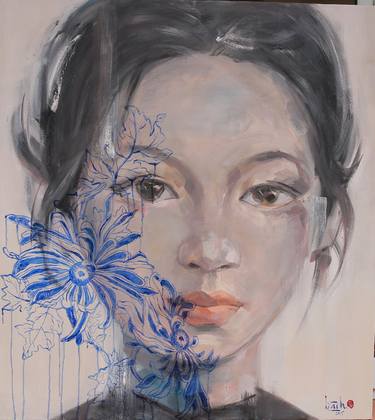 Original Expressionism Portrait Paintings by Bach Nguyen