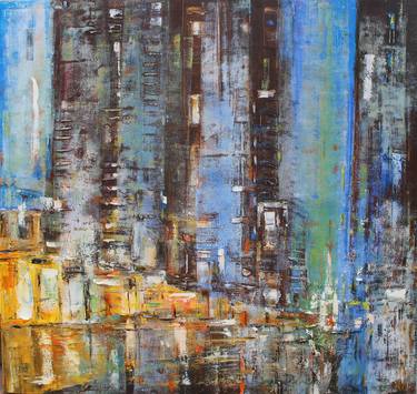 Original Art Deco Abstract Paintings by Bach Nguyen