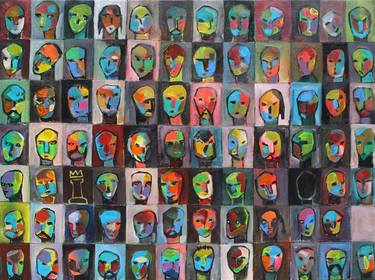 Original Abstract Portrait Paintings by Bach Nguyen