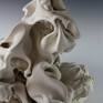 Abstract, Wheel thrown and altered porcelain, Fired to Cone 6,bare Porcelain, sanded.