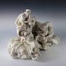 Abstract, Wheel thrown and altered porcelain, Fired to Cone 6,bare Porcelain, sanded.