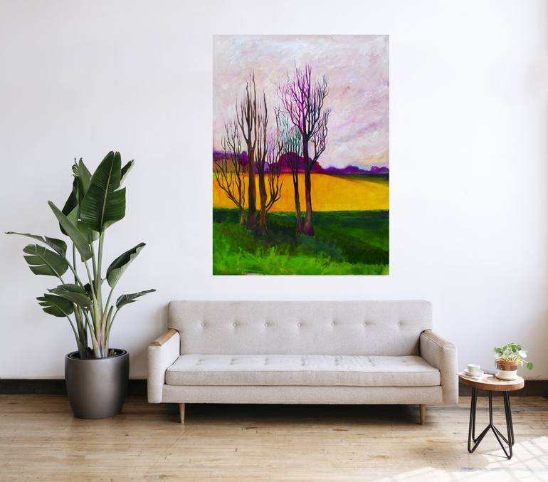 Original Landscape Painting by Wedad Alamin