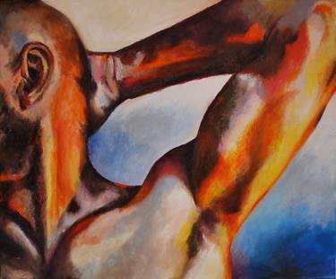 Original Fine Art Men Paintings by Wedad Alamin