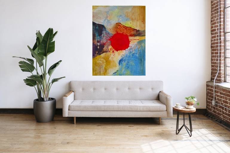 Original Abstract Painting by Wedad Alamin