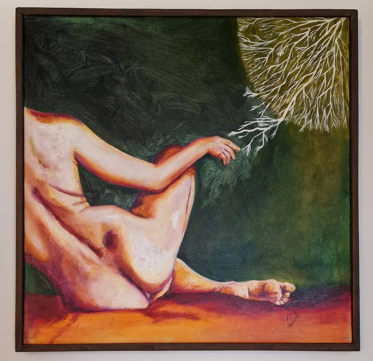 Original Figurative Women Painting by Wedad Alamin