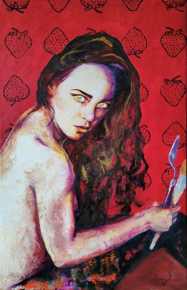 Original Contemporary People Painting by Wedad Alamin