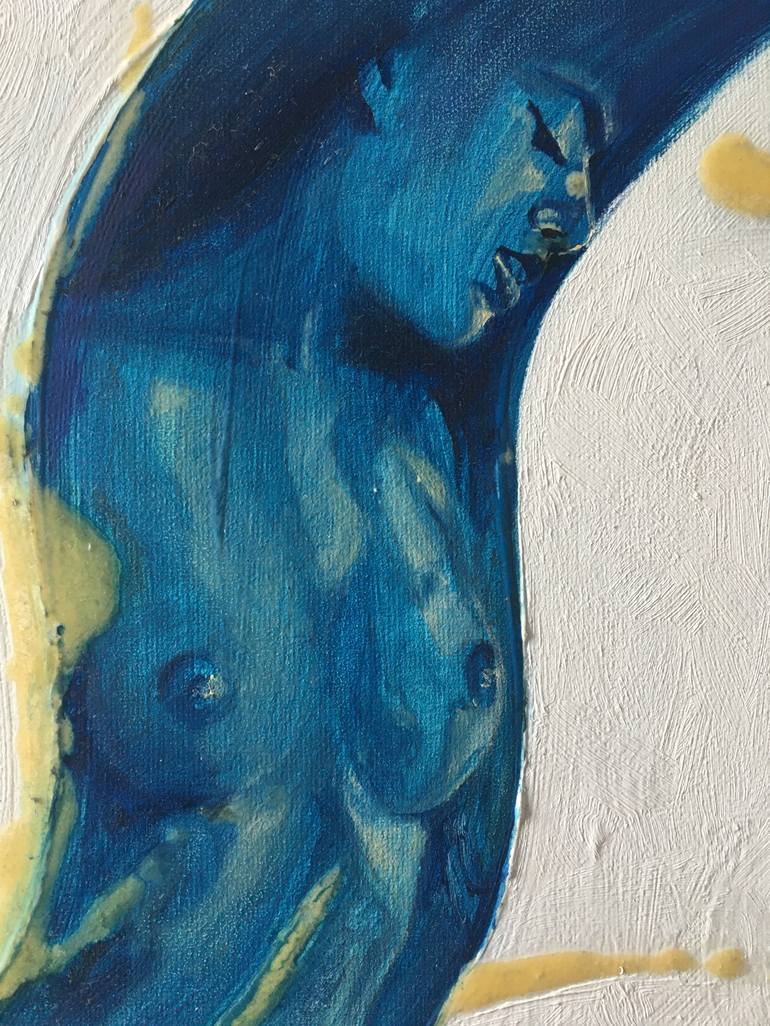 Original Abstract Nude Painting by Wedad Alamin