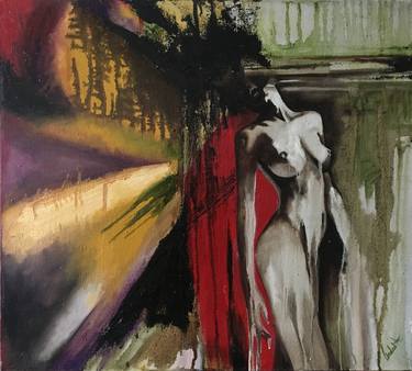 Original Abstract Expressionism Women Paintings by Wedad Alamin