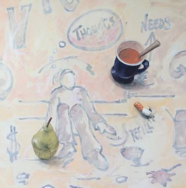 Original Figurative Food & Drink Paintings by Ronald WIGMAN