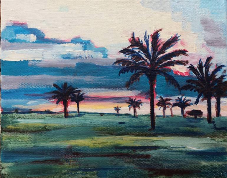 The Last Palm Trees Painting by Chad Keveny | Saatchi Art
