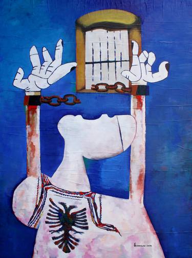Saatchi Art Artist Elton Gurakuqi; Paintings, “genocide in 1999” #art