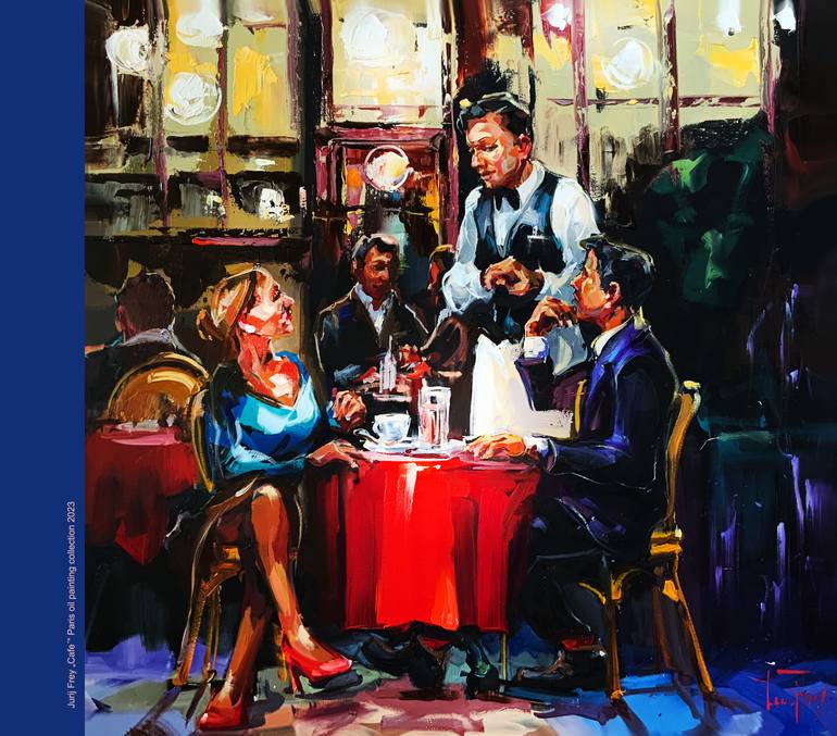 Original Expressionism People Painting by Jurij Frey