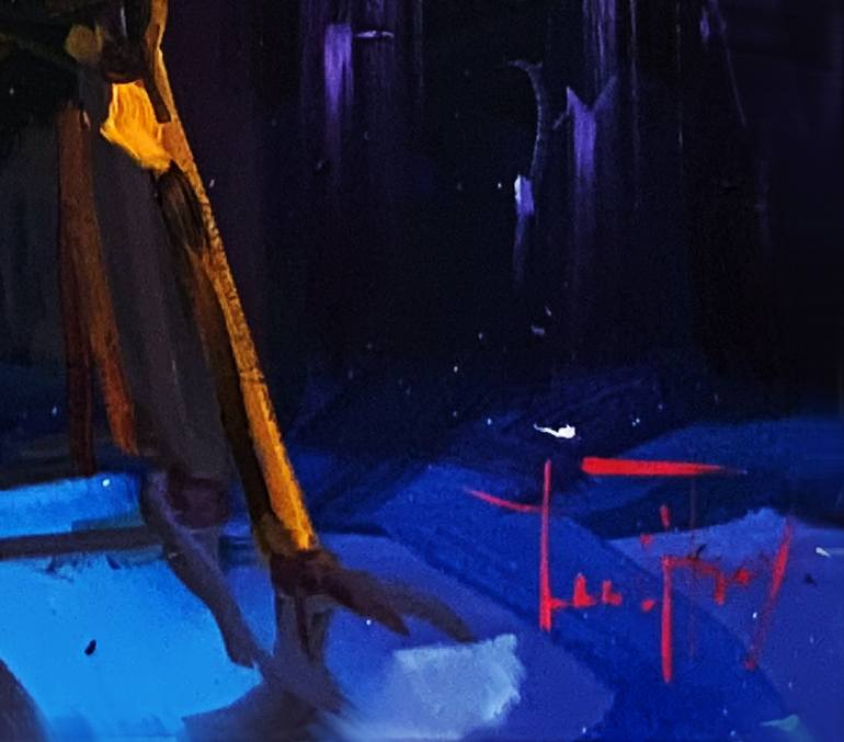 Original Expressionism People Painting by Jurij Frey