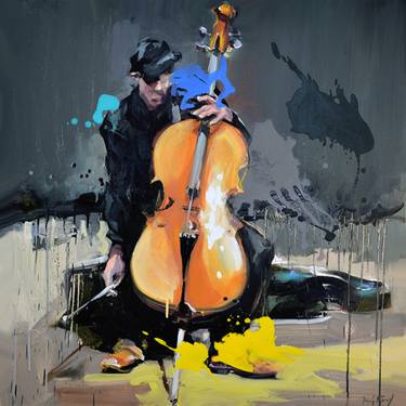 Original Impressionism People Paintings by Jurij Frey