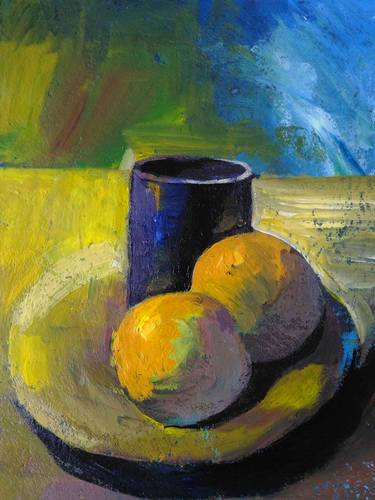 still life. acrylic on paper. thumb